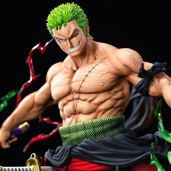 One Piece Legendäre Strohhutbande-Statue Roronoa Zoro (Premium-Version) 34 cm