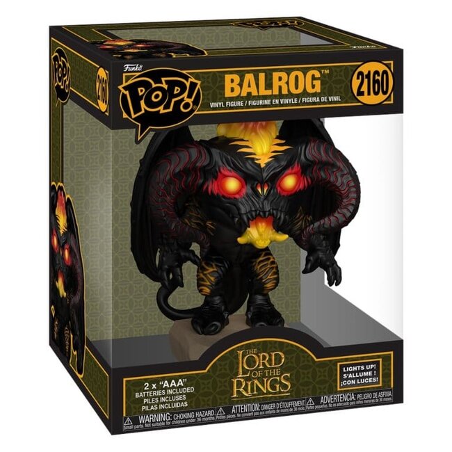 The Lord of the Rings Super Sized POP! Animation Vinyl Figure Balrog 15 cm
