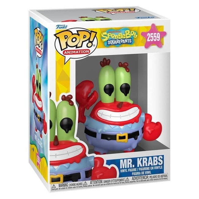 SpongeBob POP! Animation Vinyl Figure Mr. Krabs 9 cm