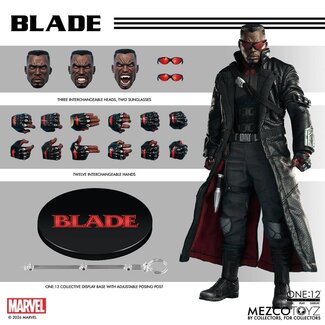 Mezco Toys Marvel Comics One:12 Collective Action Figure 1/12 Blade 17 cm