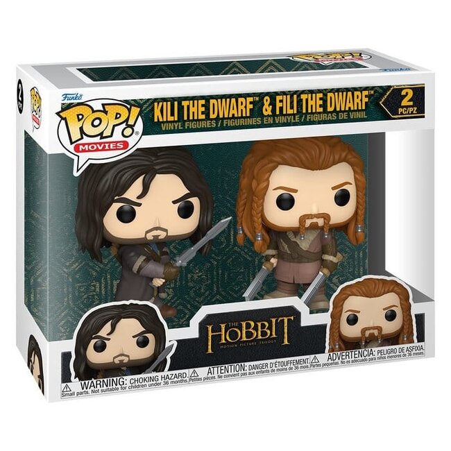 The Hobbit POP! Vinyl Figures 2-Pack Kili & Fili 10 cm