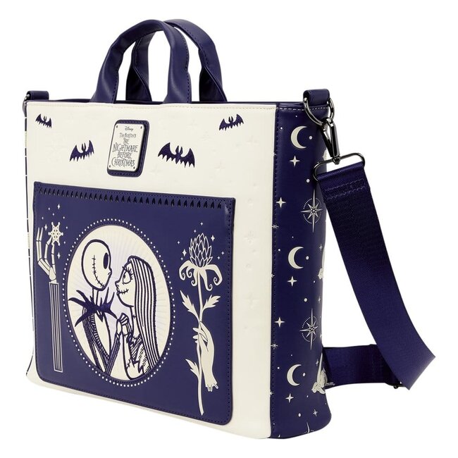 Nightmare Before Christmas von Loungefly Rucksack und Tragetasche Jack Skellington & Sally Night Sky