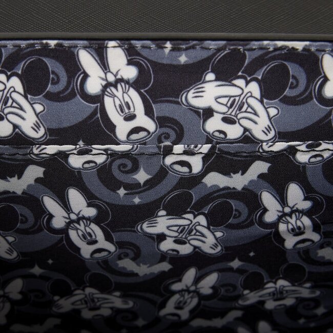 Mickey & Minnie by Loungefly Umhängetasche mit Spinnennetz und Fledermäusen