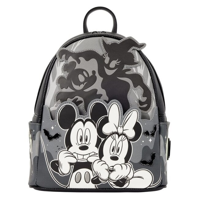 Mickey & Minnie Mini-Rucksack von Loungefly mit Geisterlichtfunktion
