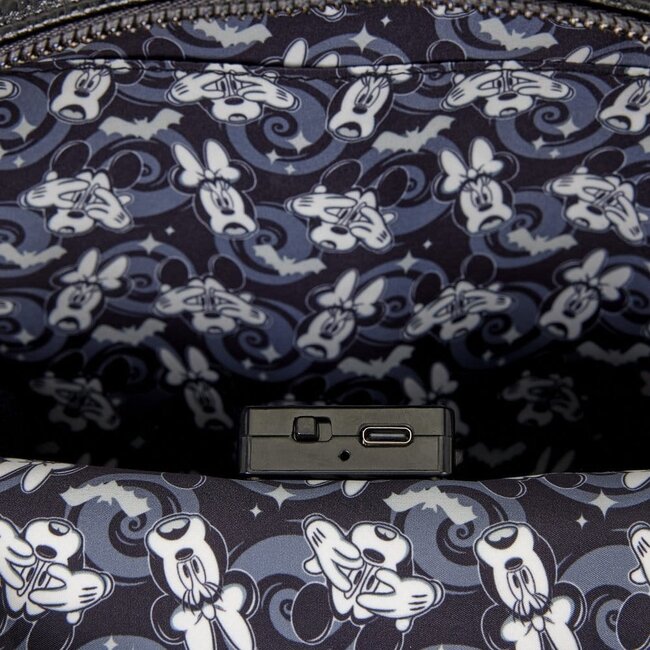 Mickey & Minnie Mini-Rucksack von Loungefly mit Geisterlichtfunktion