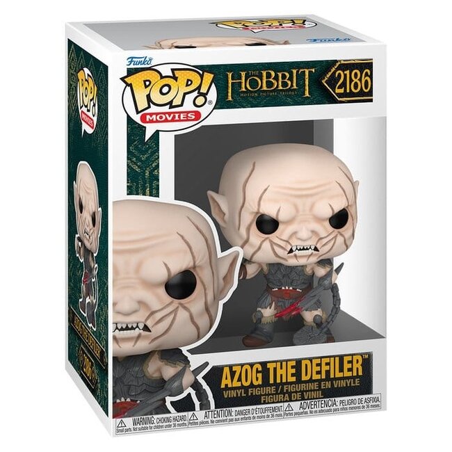 The Hobbit POP! Movies Vinyl Figures Azog w/Weapon 9 cm