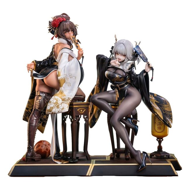 Göttin des Sieges: Nikke PVC-Statuen 2er-Pack 1/4 Weiß & Schwarz