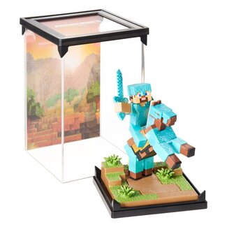 Noble Collection Minecraft Figuren-Diorama Diamantrüstung Steve und Pferd 18 cm