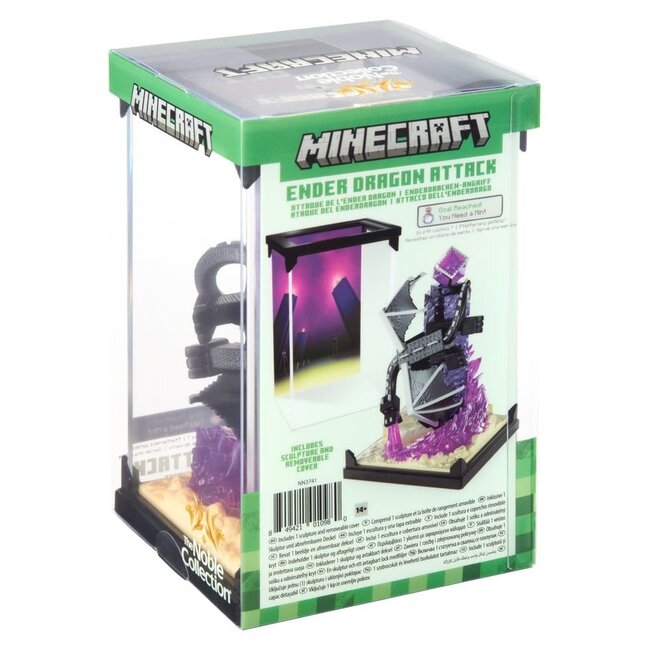 Minecraft Figure Diorama Ender Dragon Attack 18 cm
