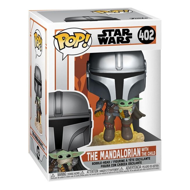 Star Wars The Mandalorian POP! TV Vinylfigur Mando Flying mit Jetpack 9 cm