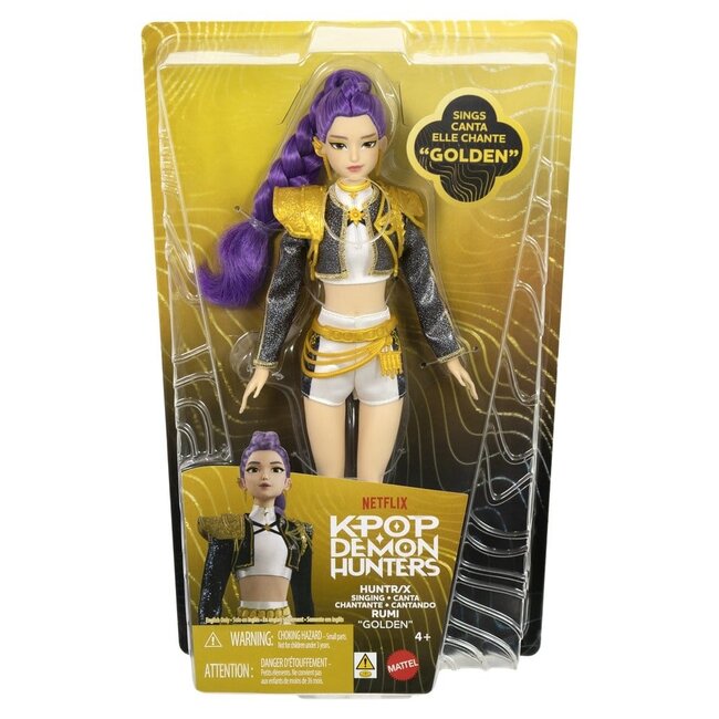 KPop Demon Hunters Singing Doll Huntrix Rumi (Golden)