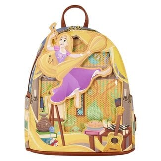 Loungefly Rapunzel-Gemälde von Loungefly: Mini-Rucksack „Tangled“