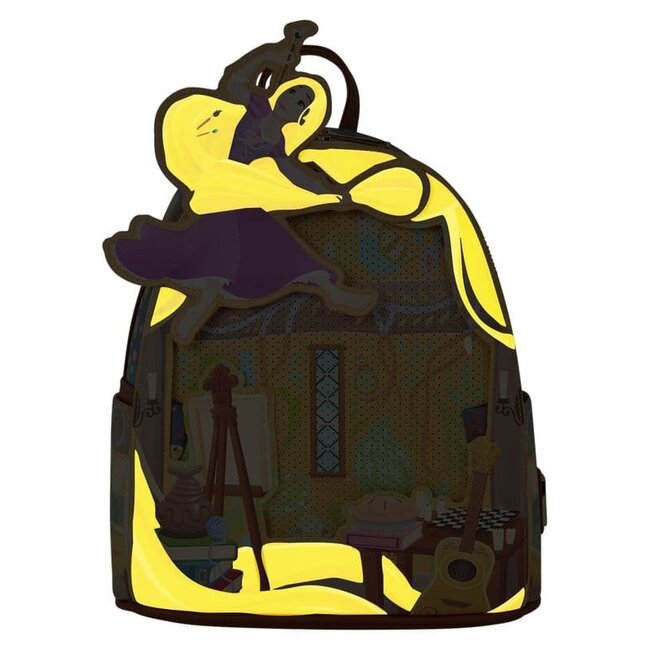 Rapunzel-Gemälde von Loungefly: Mini-Rucksack „Tangled“