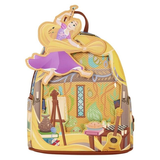 Rapunzel-Gemälde von Loungefly: Mini-Rucksack „Tangled“