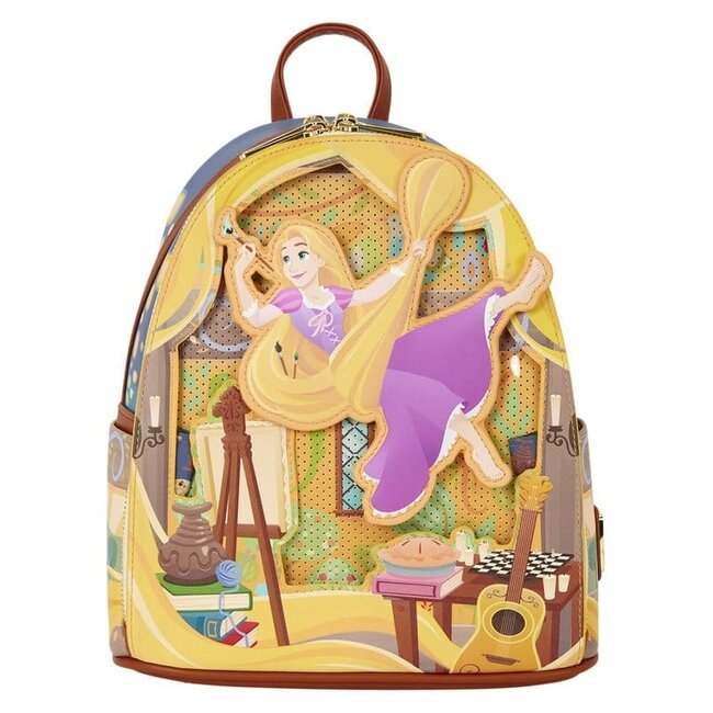 Rapunzel-Gemälde von Loungefly: Mini-Rucksack „Tangled“