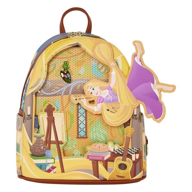 Rapunzel-Gemälde von Loungefly: Mini-Rucksack „Tangled“