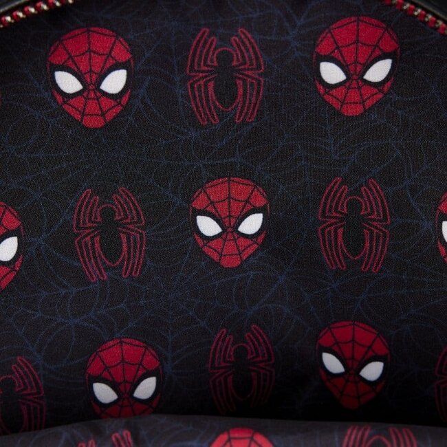 Spider-Man Mini-Rucksack von Loungefly mit Spinnennetz