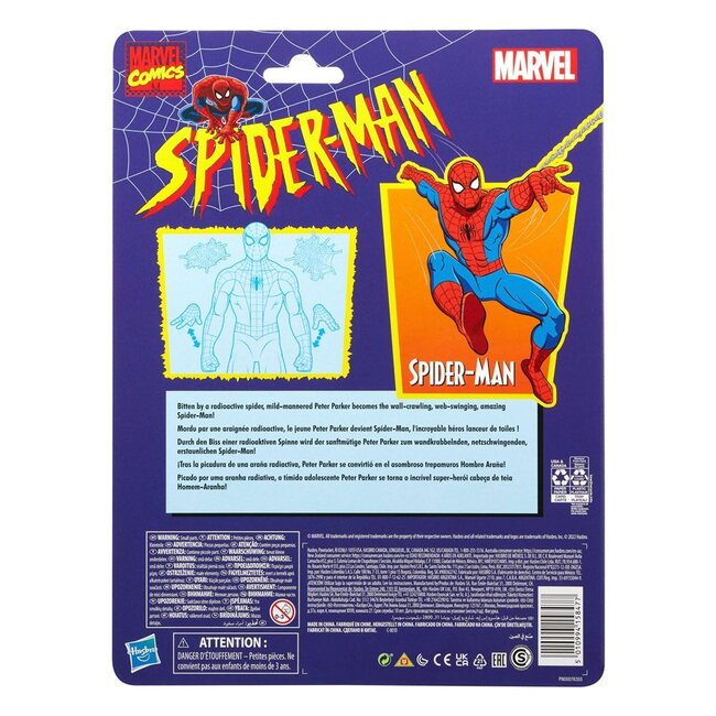 Spider-Man Marvel Legends Retro-Actionfigur, 15 cm