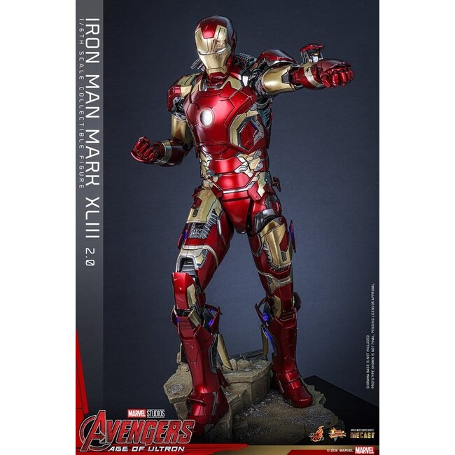 Avengers: Age of Ultron Movie Masterpiece Diecast Actionfigur 1/6 Iron Man Mark XLIII (2.0) 32 cm