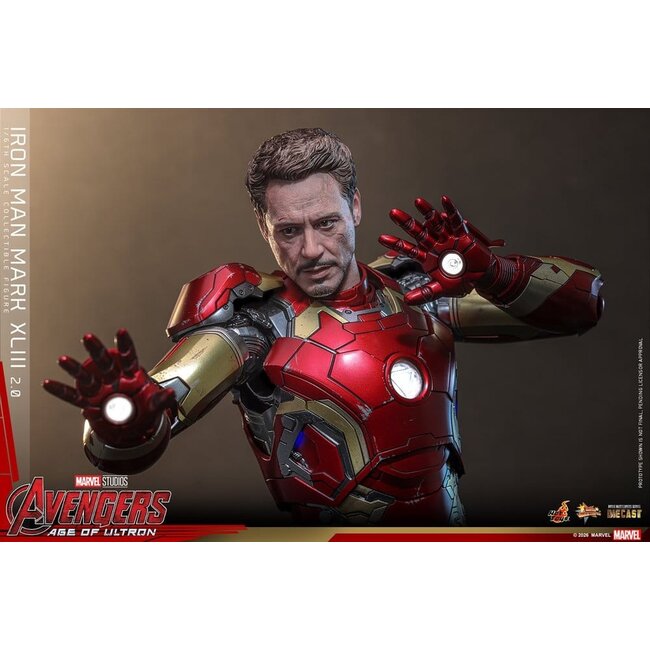 Avengers: Age of Ultron Movie Masterpiece Diecast Actionfigur 1/6 Iron Man Mark XLIII (2.0) 32 cm