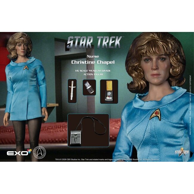 Star Trek: Die Originalserie – Museumsreife Actionfigur 1/6 Krankenschwester Christine Chapel 28 cm