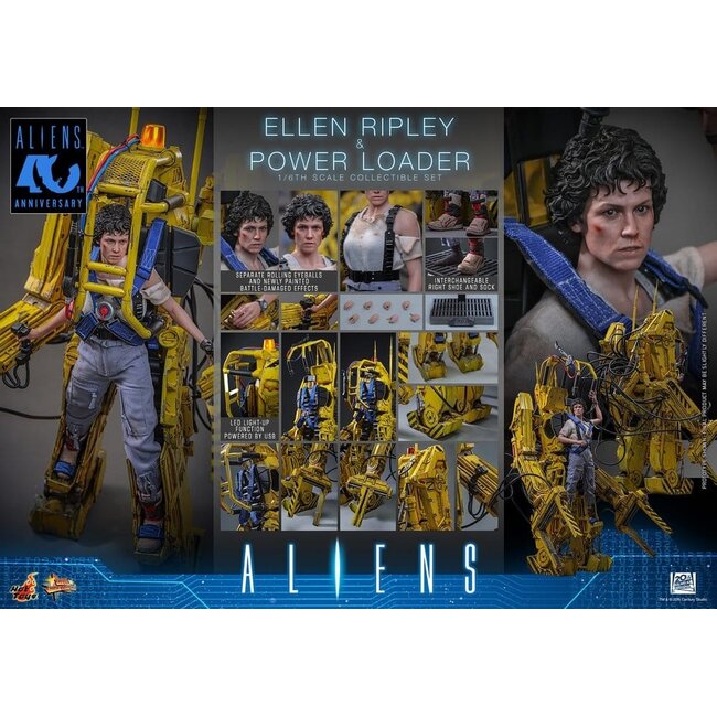 Alien Movie Masterpiece Figure Set 1/6 Ellen Ripley and Power Loader 52 cm