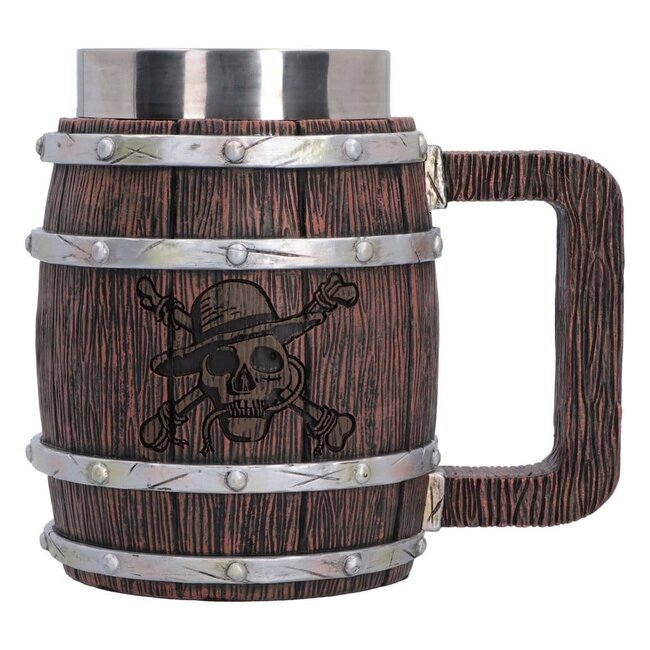 Einteiliger Bierkrug, 16 cm