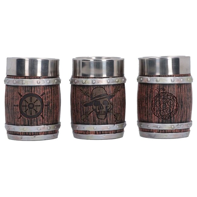 One Piece Shot Glass Set Barrel 8 cm