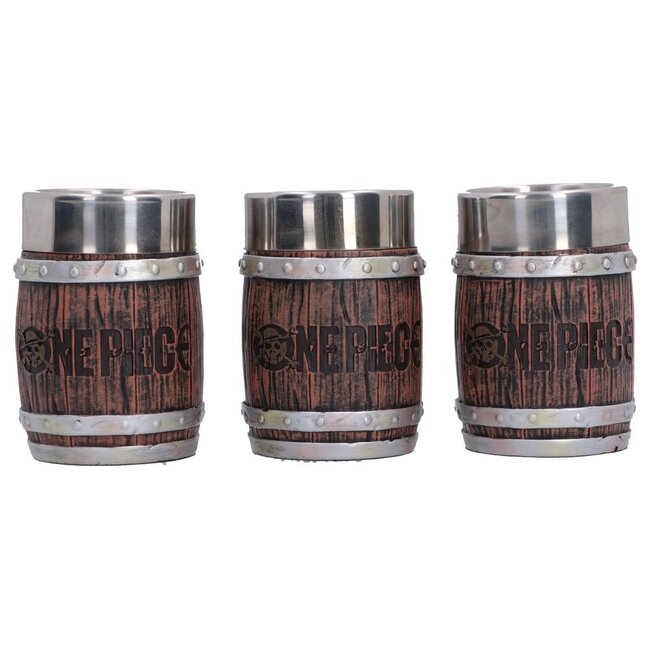 One Piece Shot Glass Set Barrel 8 cm