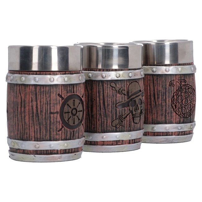 One Piece Shot Glass Set Barrel 8 cm