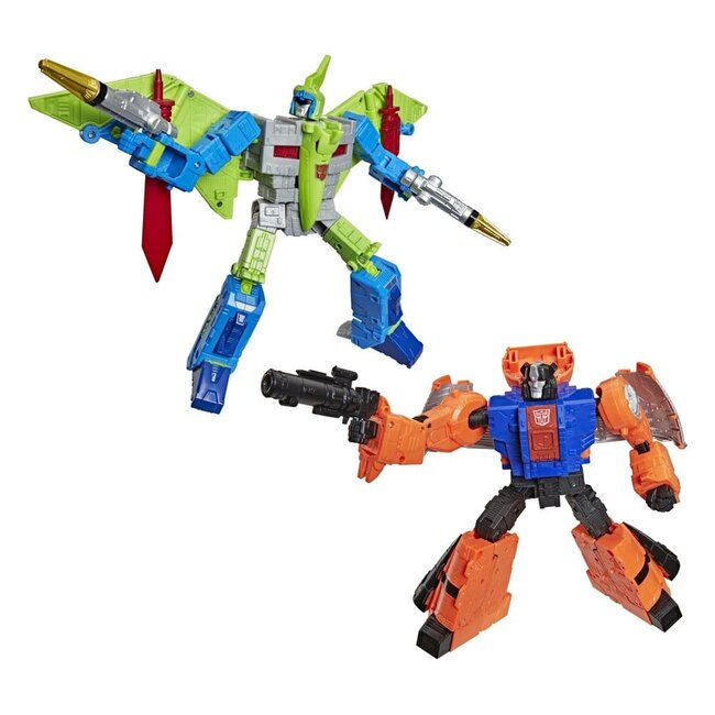 Transformers Age of the Primes Leader Class Actionfiguren 2er-Pack G2 Dinobot Swoop & G2 Dinobot Sludge 19 cm