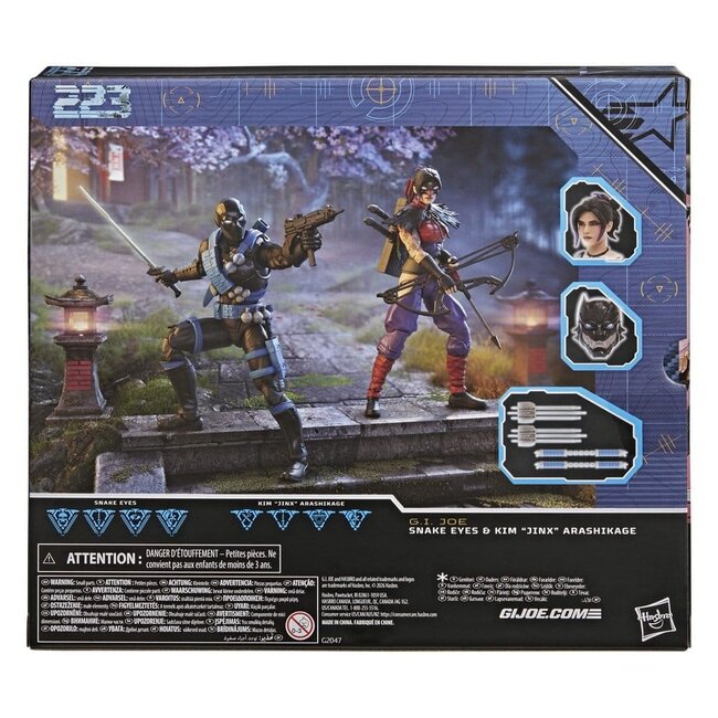 GI Joe Classified Series Actionfiguren-Doppelpack: Snake Eyes & Kim „Jinx“ Arashikage, 15 cm
