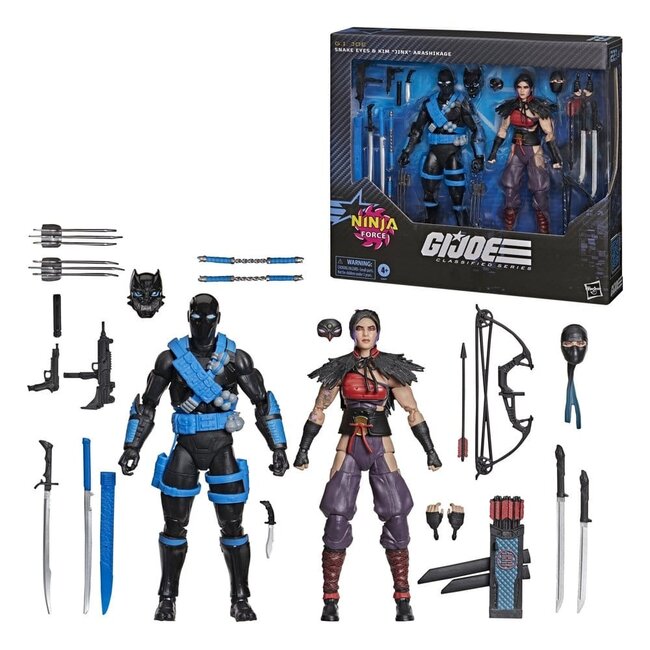 GI Joe Classified Series Actionfiguren-Doppelpack: Snake Eyes & Kim „Jinx“ Arashikage, 15 cm