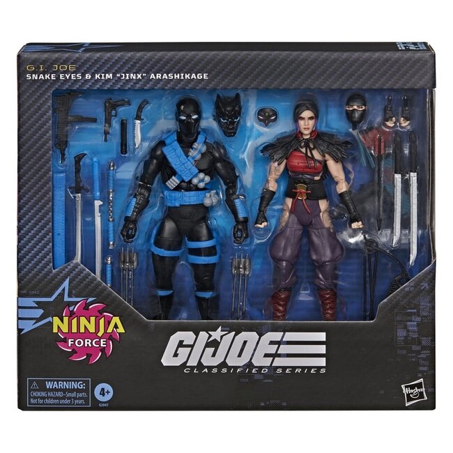G.I. Joe Classified Series Action Figure 2-Pack Snake Eyes & Kim "Jinx" Arashikage 15 cm