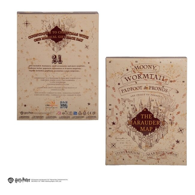 Harry Potter Adventskalender Karte des Rumtreibers Neue Ausgabe 2026