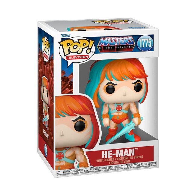 Masters of the Universe POP! Television Vinyl Figur He-Man (Comic-Deko) 9 cm