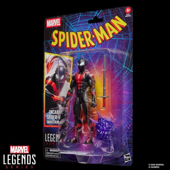 Spider-Man Marvel Legends Retro Action Figure Uncanny Spider-Man (Nightcrawler) 15 cm