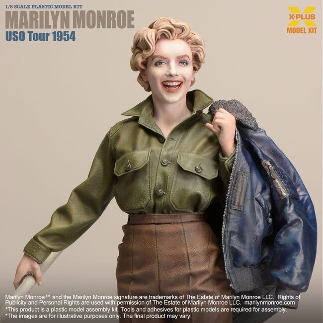Marilyn Monroe Plastikmodellbausatz 1/8 (Reproduktion) 26 cm