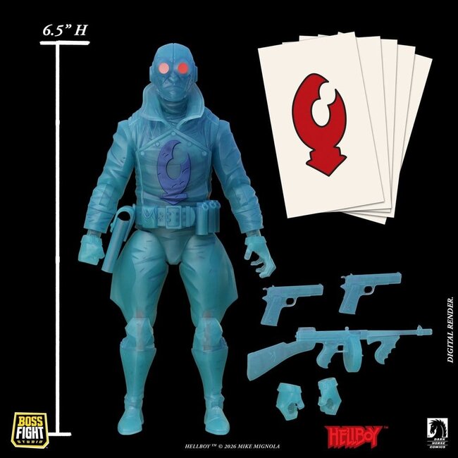 Lobster Johnson 1/12 Actionfigur „Der Geist von Lobster Johnson“ (Limitierte Auflage) Exklusiv 17 cm