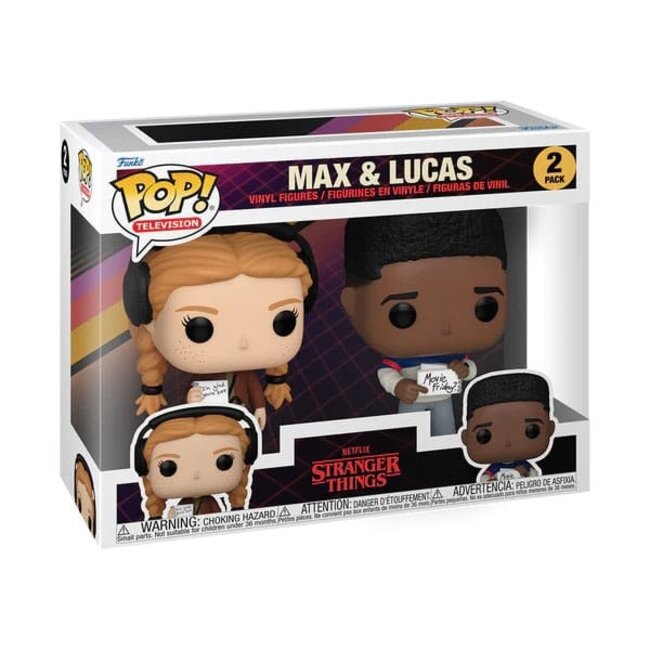Stranger Things POP! Animation Vinylfiguren 2er-Pack Max & Lucas 9 cm