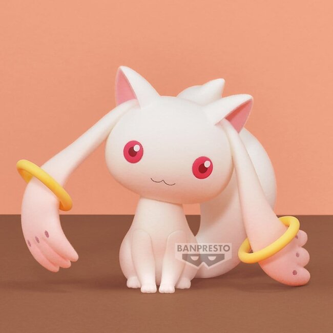 Puella Magia Madoka Magica the Movie Fluffy Puffy PVC-figuur Kyubey & Bebe ver. A Kyubey 7 cm
