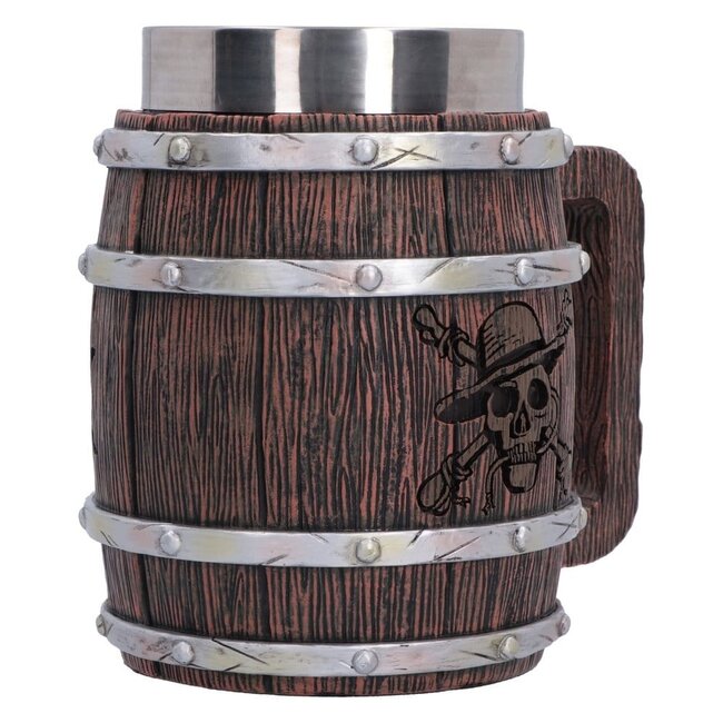 Einteiliger Bierkrug, 16 cm
