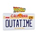Doctor Collector Back To The Future Replica 1/1 ´Outatime´ DeLorean License Plate