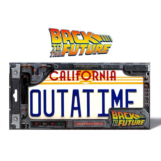 Zurück in die Zukunft Replika 1/1 „Outatime“ DeLorean-Kennzeichen