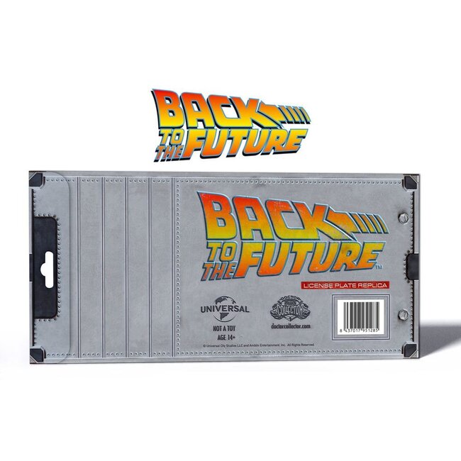 Zurück in die Zukunft Replika 1/1 „Outatime“ DeLorean-Kennzeichen