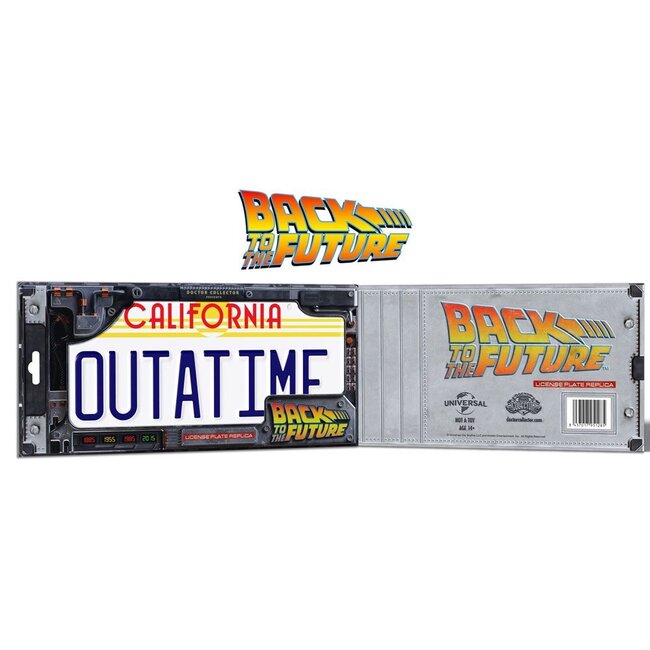 Zurück in die Zukunft Replika 1/1 „Outatime“ DeLorean-Kennzeichen