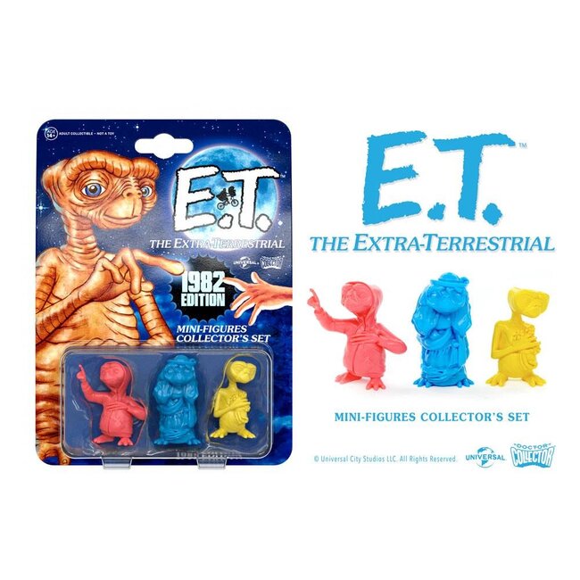 E.T. – Der Außerirdische Sammlerset Minifiguren 3er-Pack Edition von 1982, 5 cm