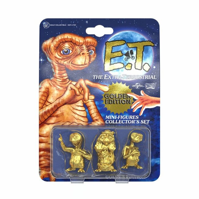 E.T. – Der Außerirdische Sammlerset Minifiguren 3er-Pack Goldene Edition 5 cm