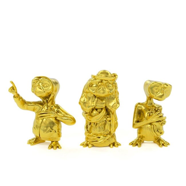 E.T. – Der Außerirdische Sammlerset Minifiguren 3er-Pack Goldene Edition 5 cm