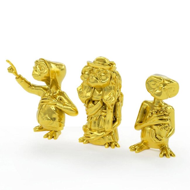 E.T. – Der Außerirdische Sammlerset Minifiguren 3er-Pack Goldene Edition 5 cm